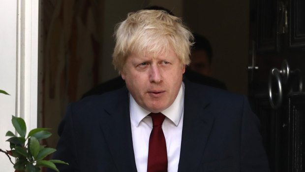 Boris Johnson leaves his house after British Prime Minister David Cameron resigned following the results of the EU referendum.