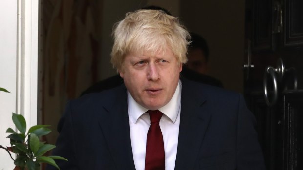 Boris Johnson leaves his house after British Prime Minister David Cameron resigned following the results of the EU referendum.