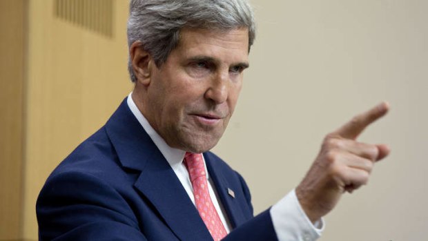 US secretary of State John Kerry in  London ...  if the Syrian president Bashar al-Assad immediately surrendered all his chemical weapons to international control he could avert US airstrikes.