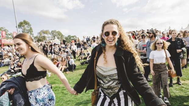 Thousands attended Groovin the Moo in Canberra on Sunday. 