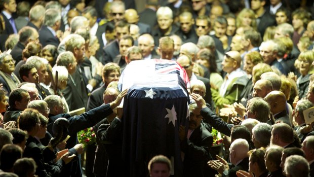 A state funeral was held at Festival Hall for world boxing champion Lionel Rose in 2011.