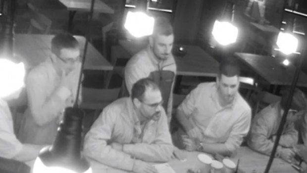 CCTV footage captured of the five men police want to speak to in relation to the theft of Thor's hammer.