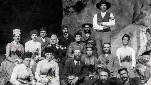 James Wiburd took nearly all the photos saved from destruction by the Lane Family. Wiburd, nicknamed Voss, was employed as a guide at the Jenolan Caves in 1885 and became Superintendent of the Caves in 1903 and remained in that position until he retired in 1932.