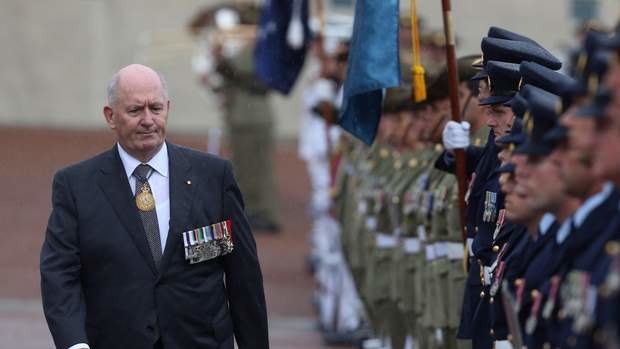 The swearing-in of General Sir Peter Cosgrove. Photo: Andrew Meares
