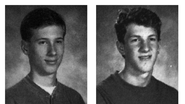 Columbine High school shows 1998 yearbook photos of the shooters who killed fellow students, teachers and then themselves.