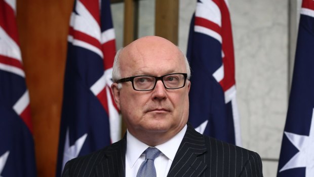 Attorney-General George Brandis in Canberra on Tuesday.