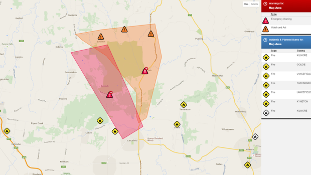 Latest Benloch and Nulla Vale warning update.