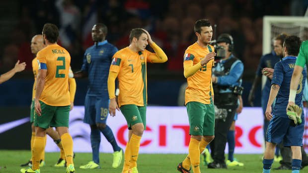 Heads down: the Socceroos have plenty to think about ahead of their next test against Canada.