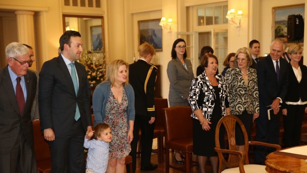 Malcolm Turnbull is sworn in as the 29th Prime Minister of Australia in Canberra on Tuesday.