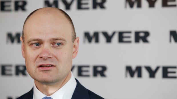 New Myer boss Richard Umbers has cut staff at the Melbourne head office.