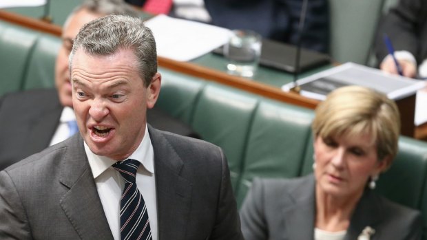 Leader of the House Christopher Pyne during question time on Thursday.