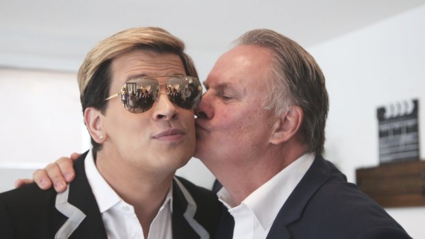 Milo Yiannopoulos getting cosy with Mark Latham.