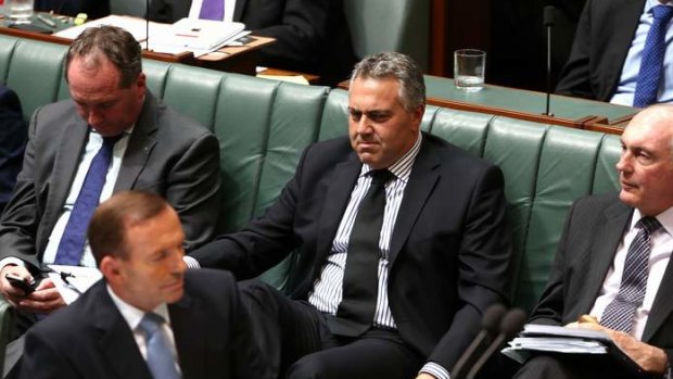 Treasurer Joe Hockey during Question Time. Photo: Alex Ellinghausen