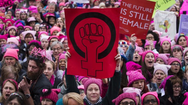 The Women’s March in Washington, January 21, 2017. 