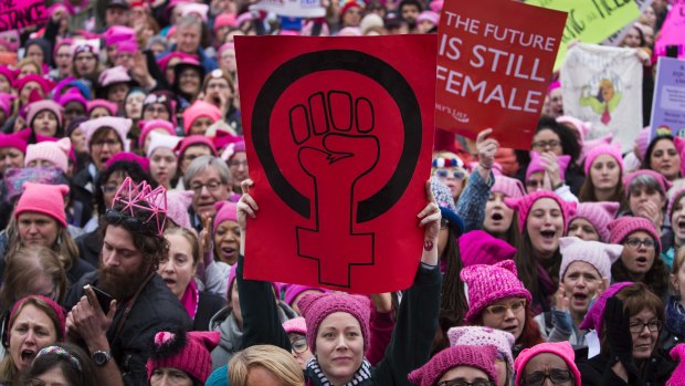 The Women’s March in Washington, January 21, 2017. 