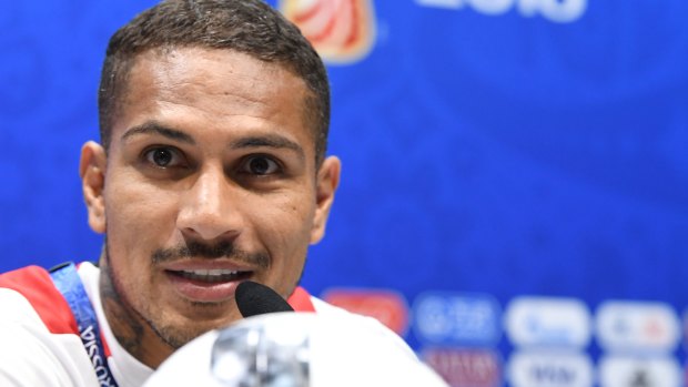 Emotional: Peru captain Paolo Guerrero only learned he would be able to play in the World Cup shortly before the tournament.