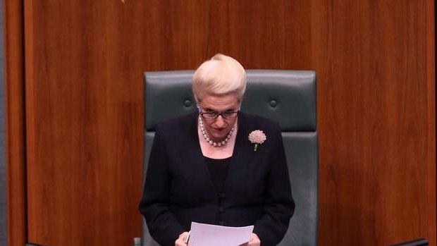 Speaker Bronwyn Bishop during question time on Thursday. Photo: Andrew Meares