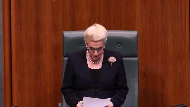 Speaker Bronwyn Bishop during question time on Thursday. Photo: Andrew Meares