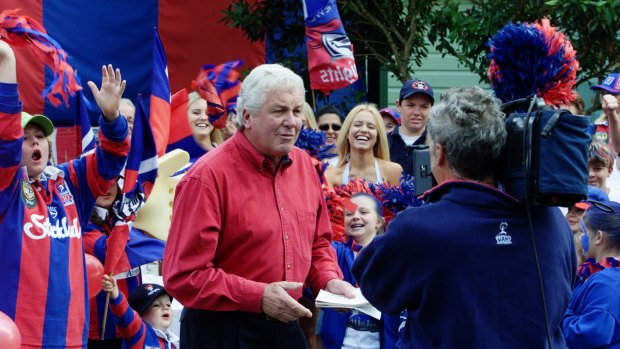 Fan favourite: Eastlake in 2001, doing a live cross from Newcastle for the Today Show.