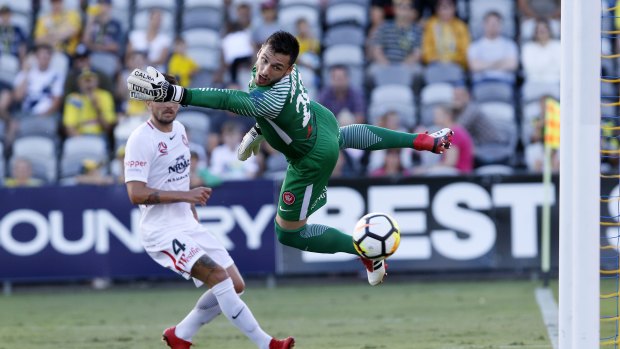 Staying put: Wanderers' goalkeeper Vedran Janjetovic signs four-year contract with the club. 