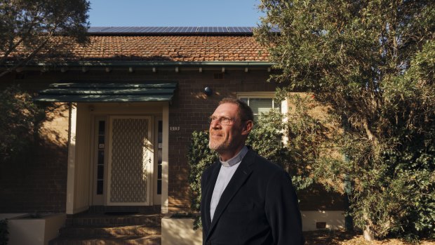 Father Peter Smith of St Columba's Catholic Parish in Sydney's Leichhardt is leading the way on solar, as the renewable energy surge gathers momentum nationally.