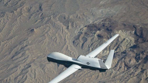 Not always the answer: a US drone patrols the skies.