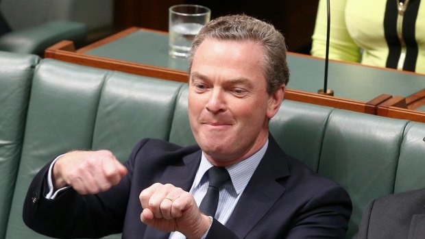 Leader of the House Christopher Pyne during question time on Tuesday.