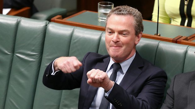 Leader of the House Christopher Pyne during question time on Tuesday.