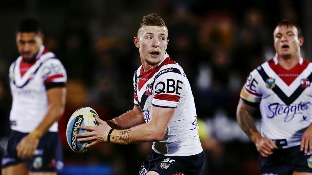 Better days: Jackson Hastings as a rookie on the Roosters.