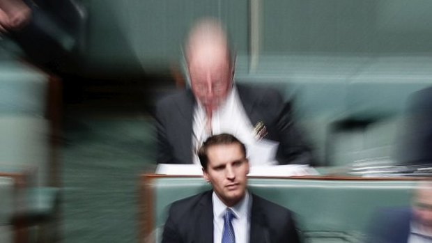Liberal MP Andrew Hastie during Question Time at Parliament House in Canberra last week.