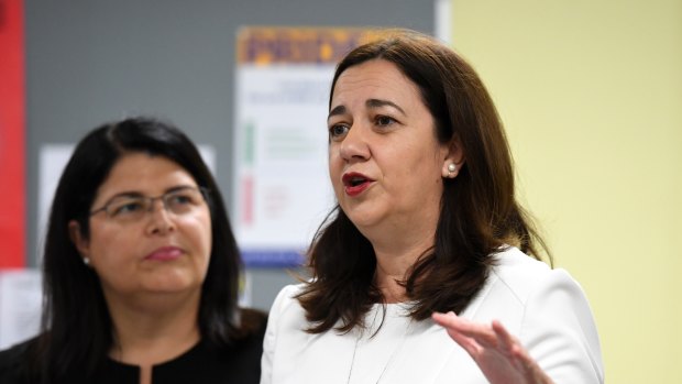 Queensland Premier Annastacia Palaszczuk and Education Minister Grace Grace announced an education policy on Tuesday.