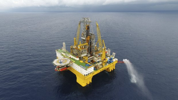 A Chinese gas drilling platform in the South China Sea.