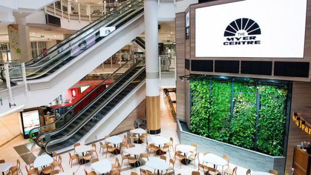 The refurbished Myer Centre food court.