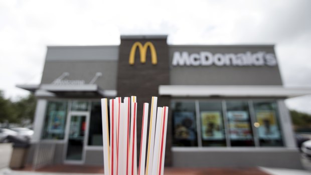 McDonald's will also test a plastic straw 'alternative' in US stores. 