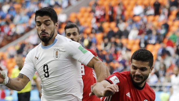 Empty seats at the Uruguay-Egypt clash.