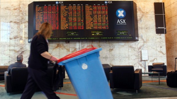 The ASX is struggling as the index faces its first correction in two years.