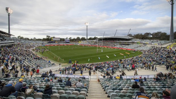 The Brumbies hope rugby fans ride a Wallabies wave to Canberra Stadium.