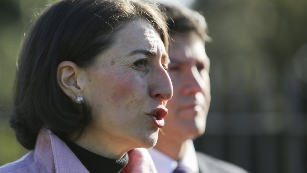 Premier Gladys Berejiklian was skeptical about Labor's pledge to reintroduce cash-back on the M4. 