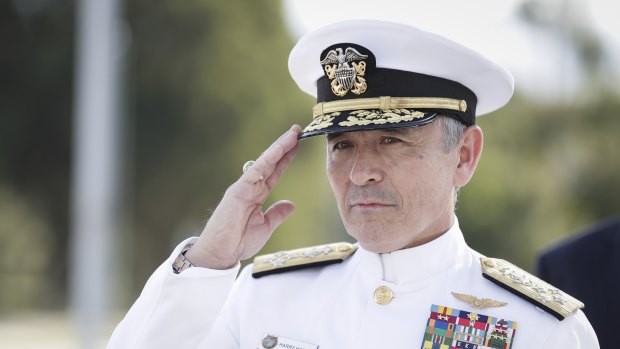 Admiral Harry Harris in Canberra this year.