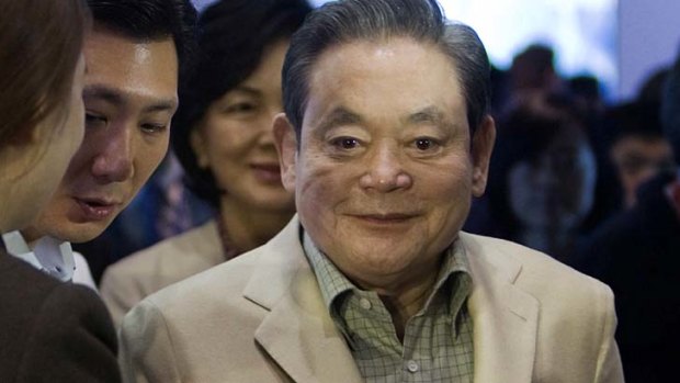 Hospitalised: Samsung Electronics Chairman Lee Kun-hee.