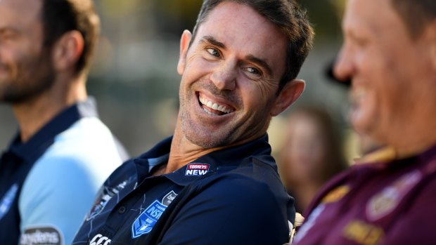Coincidence: NSW Origin coach Brad Fittler was in Melbourne when Cameron Smith revealed his big news.
