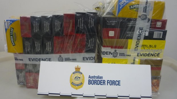 A portion of some of the tobacco seized.