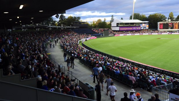 Manuka Oval has hosted one-day internationals and Big Bash games.