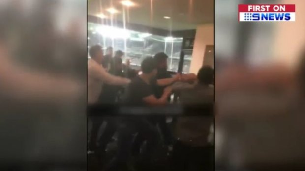 Insults over St Kilda’s 2010 grand final loss are believed to have fueled the brawl. 