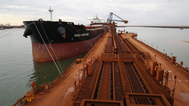 Fortescue Metal's Group's Herb Elliott port facility in Port Hedland.