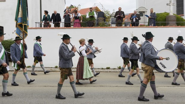 Bavarian regional identity on display at last month's festival in Baierbrunn.