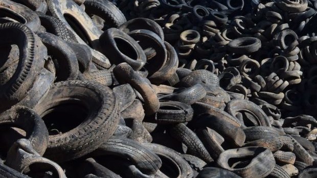 Nine million tyres sat dumped at Stawell for years.