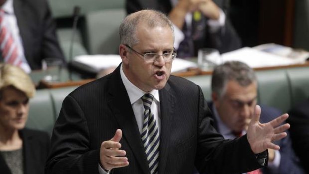 Opposition immigration spokesman Scott Morrison seeks to move a suspension of standing orders during question time.