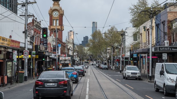 Downtown Swan Street in Richmond.