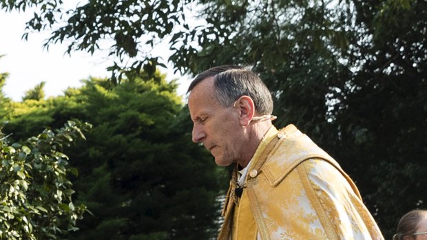 The funeral of Sir John Carrick at St Paul's Anglican Church, Burwood on Saturday.